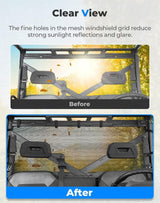 Kemimoto '17-'25 Polaris Ranger XP 1000 UTV Sunshade Soft Rear Window Net
