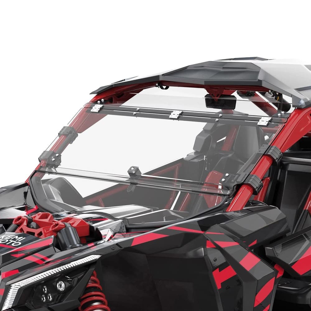 Kemimoto '17+ Can-Am Maverick X3 Flip Windshield & Soft Cab Enclosures