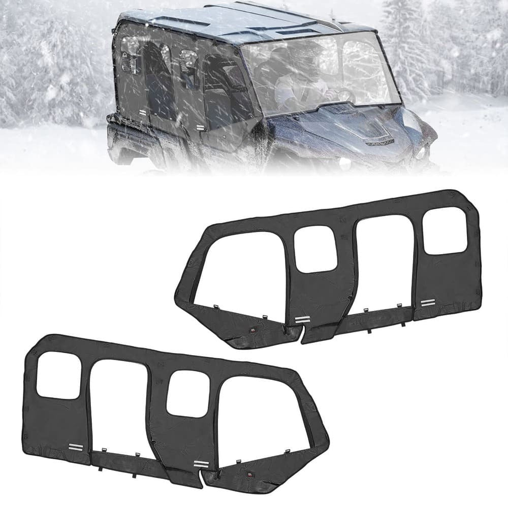 Kemimoto '18-'20 Yamaha Wolverine X4/SE Upper Doors Soft Cab Enclosure