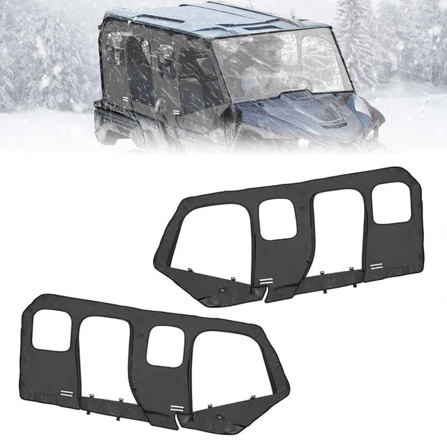 Kemimoto '18-'20 Yamaha Wolverine X4/SE Upper Doors Soft Cab Enclosure
