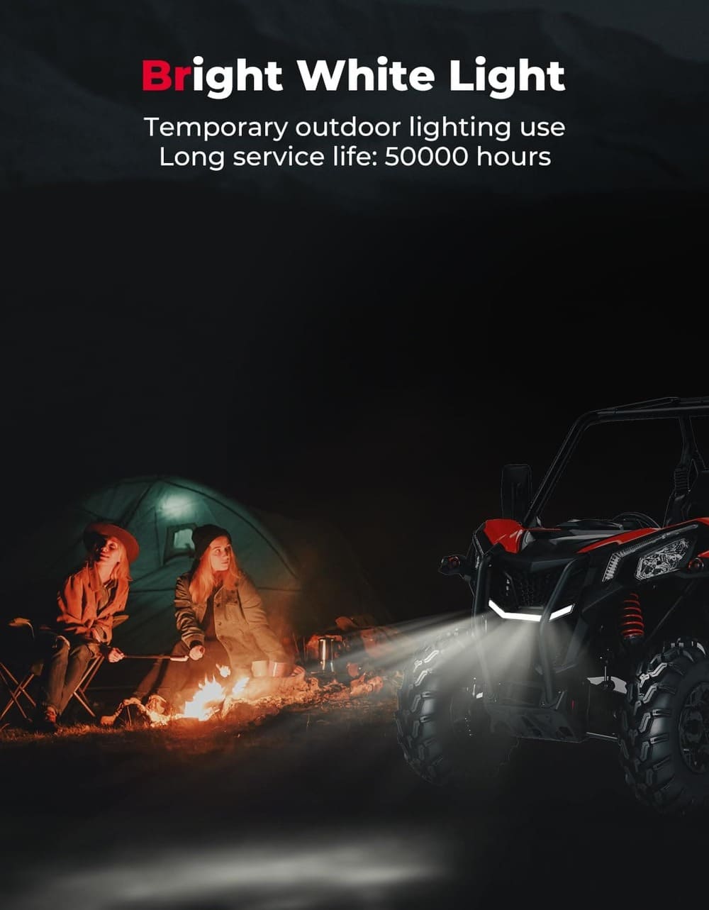 Kemimoto '18-'23 Can-Am Maverick Trail / Sport LED Accent Light - Front Grille