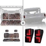 Kemimoto '18-'24 Polaris Ranger XP 1000 Camouflage Seat Cover & Tail Light