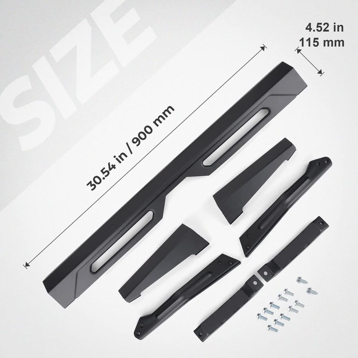 Kemimoto '18-'24 Polaris Ranger XP 1000/Crew Rear Brushguard Bumper