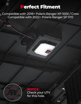 Kemimoto '18-'24 Polaris Ranger XP 1000 UTV Dome Light