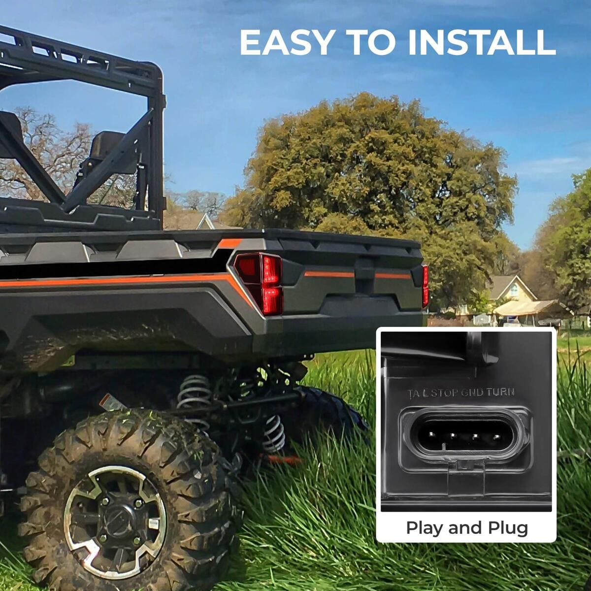 Kemimoto '18-'25 Polaris Ranger XP 1000 / Crew Tail Lights