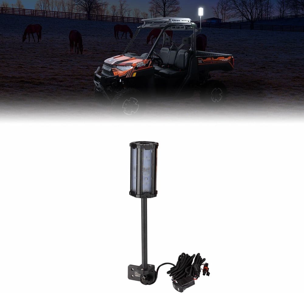 Kemimoto '18-'25 Polaris Ranger XP 1000 Upgraded Work Beacon Light