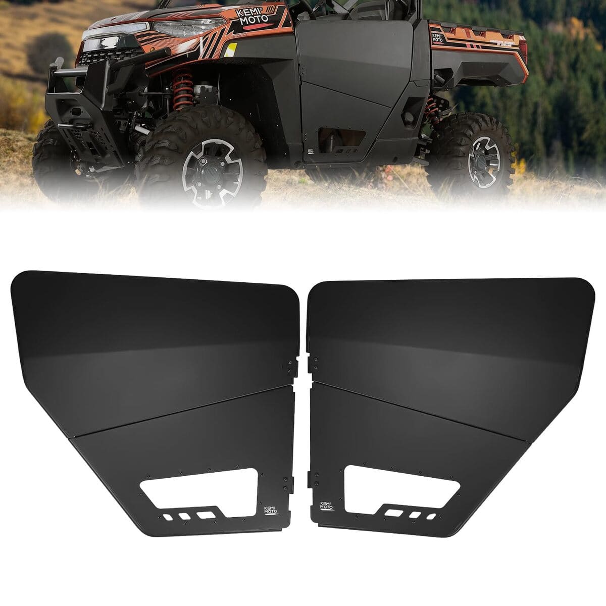 Kemimoto '18-'25 Polaris Ranger XP 1000 UTV Aluminum Half Door