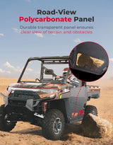 Kemimoto '18-'25 Polaris Ranger XP 1000 UTV Aluminum Half Door