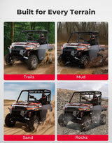 Kemimoto '18-'25 Polaris Ranger XP 1000 UTV Aluminum Half Door