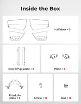 Kemimoto '18-'25 Polaris Ranger XP 1000 UTV Aluminum Half Door