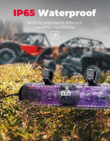 Kemimoto 18" UTV Sound Bar RGB Bluetooth w/ 1.56"-2.25" Roll Bar