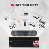 Kemimoto 18" UTV Sound Bar RGB Bluetooth w/ 1.56"-2.25" Roll Bar