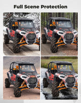 Kemimoto '19-'23 Polaris RZR XP 1000 Glass Windshield w/ 2 Manual Wipers