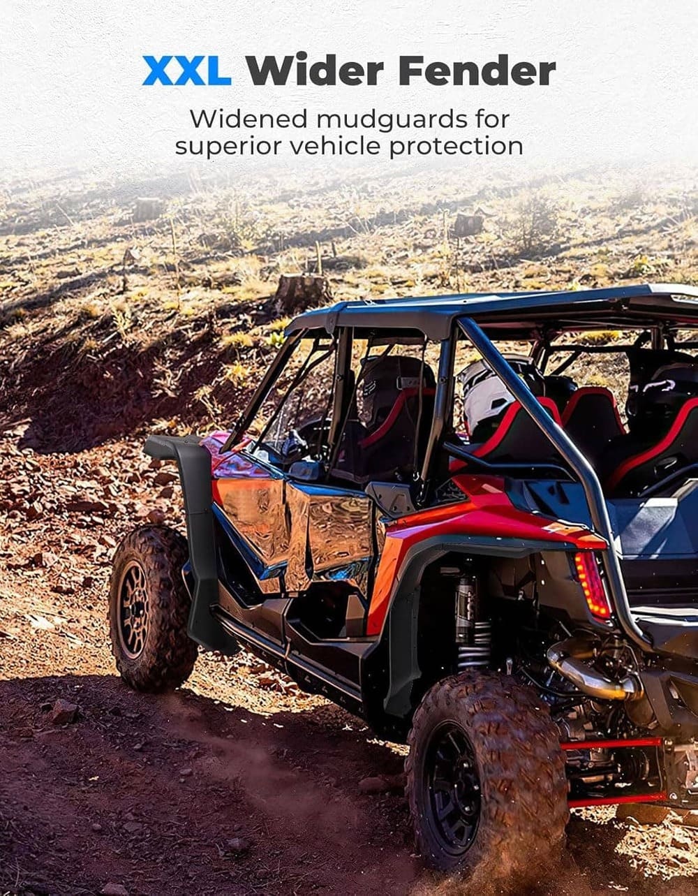 Kemimoto '19-'24 Honda Talon Wider Fender Flares Extensions