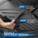 Kemimoto '19-'24 Polaris Ranger Crew XP 1000 Floor Mats - 4 Pcs