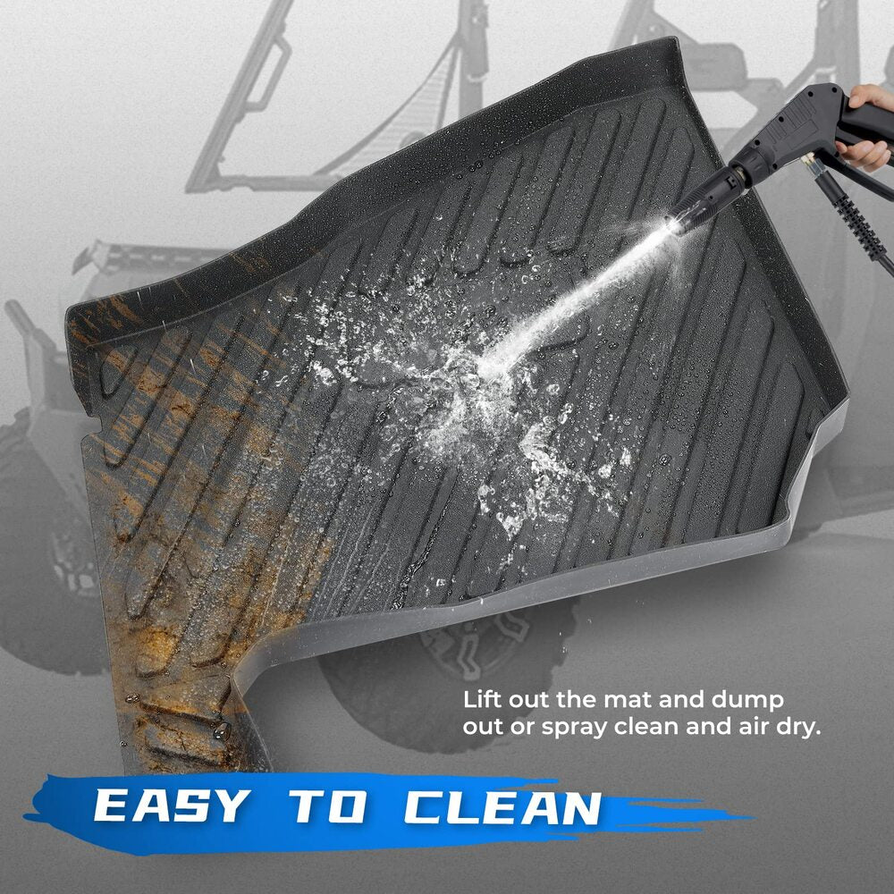 Kemimoto '19-'24 Polaris Ranger Crew XP 1000 Floor Mats - 4 Pcs