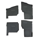Kemimoto '19-'24 Polaris Ranger Crew XP 1000 Floor Mats - 4 Pcs