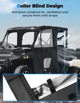 Kemimoto '19-'24 Polaris Ranger Crew XP 1000 UTV Cab Enclosure