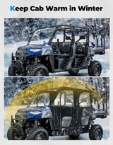 Kemimoto '19-'24 Polaris Ranger Crew XP 1000 UTV Cab Enclosure