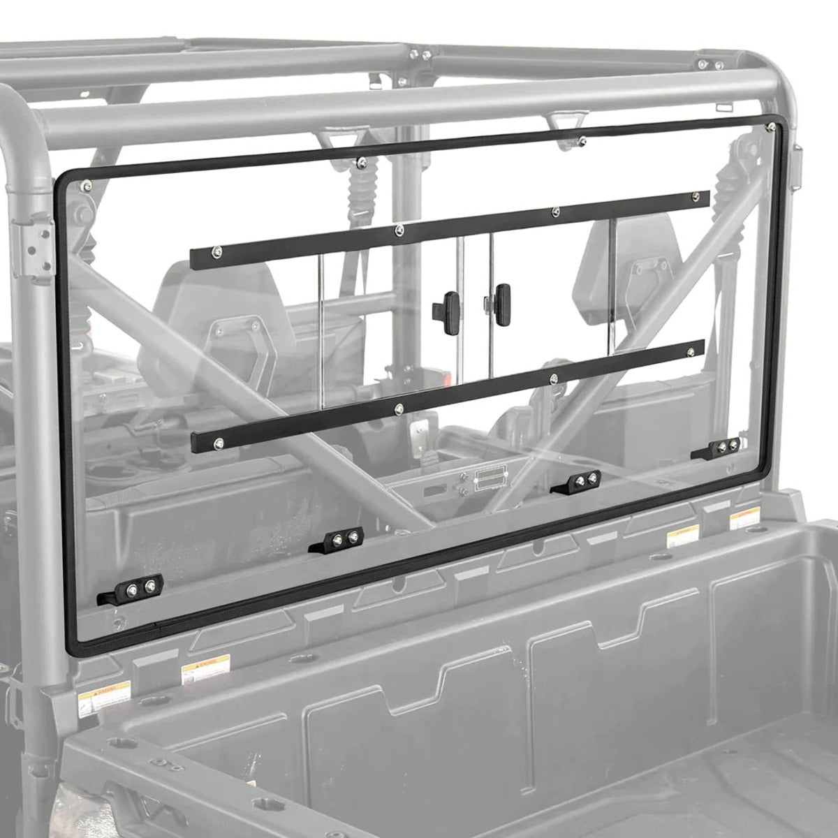 Kemimoto '19-'25 CF Moto UForce 1000 Airflow Sliding Vented Rear Windshield & Mirrors