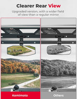 Kemimoto '19-'25 CF Moto UForce 1000 Airflow Sliding Vented Rear Windshield & Mirrors