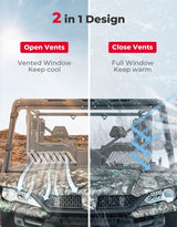 Kemimoto '19-'25 CFMoto UForce 1000 Airflow Sliding Vented Front Windshield