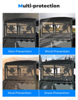 Kemimoto '19+ CFMoto UForce Vented Rear Tinted Windshield