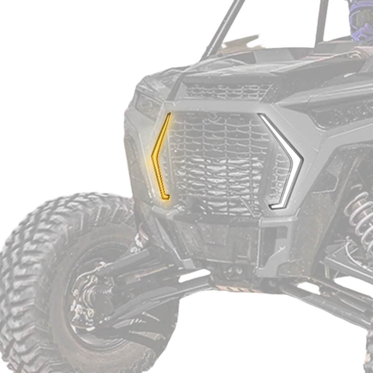 Kemimoto '19+ Polaris RZR XP 1000 UTV Front Turn Fang Light Set Fit