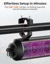 Kemimoto Polaris RZR 1.56"- 2.25" Roll Bar SXS Speaker RGB UTV Soundbar - 28"