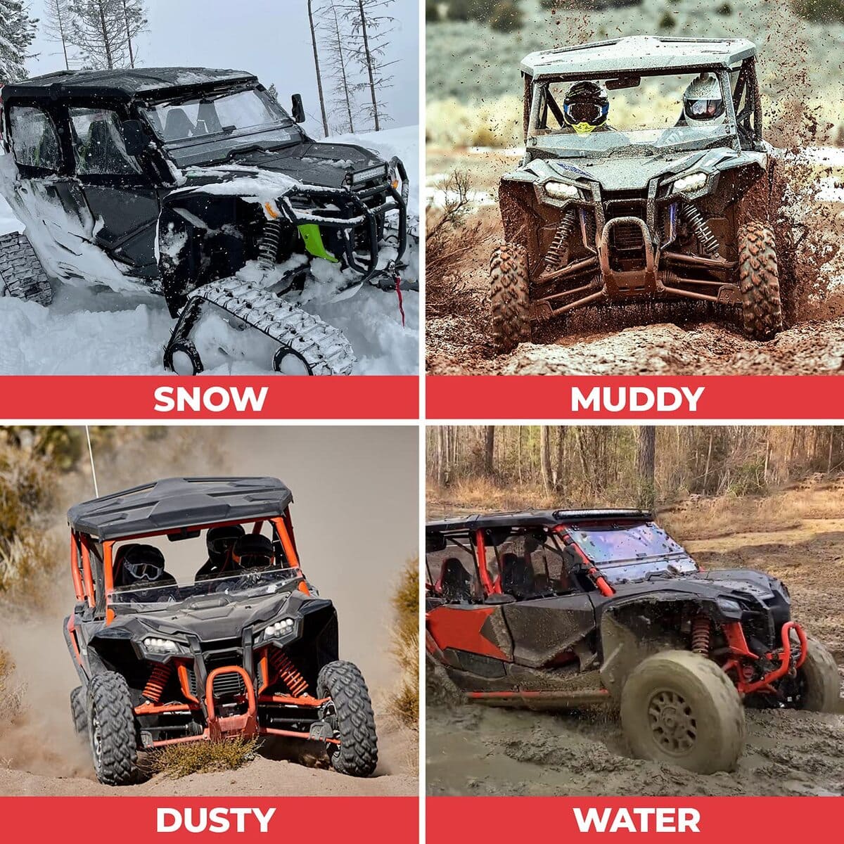 Kemimoto '20-'23 Honda Talon 1000X 4 Rear Lower Door Bottom Panel Insert - 2 Doors