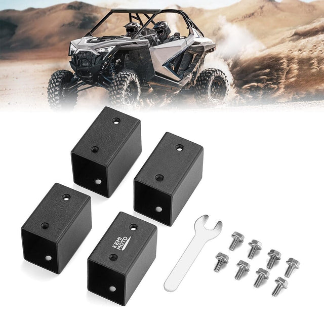 Kemimoto '20-'23 Polaris RZR PRO XP 2" Main Driver Seat Risers - 4 Pieces