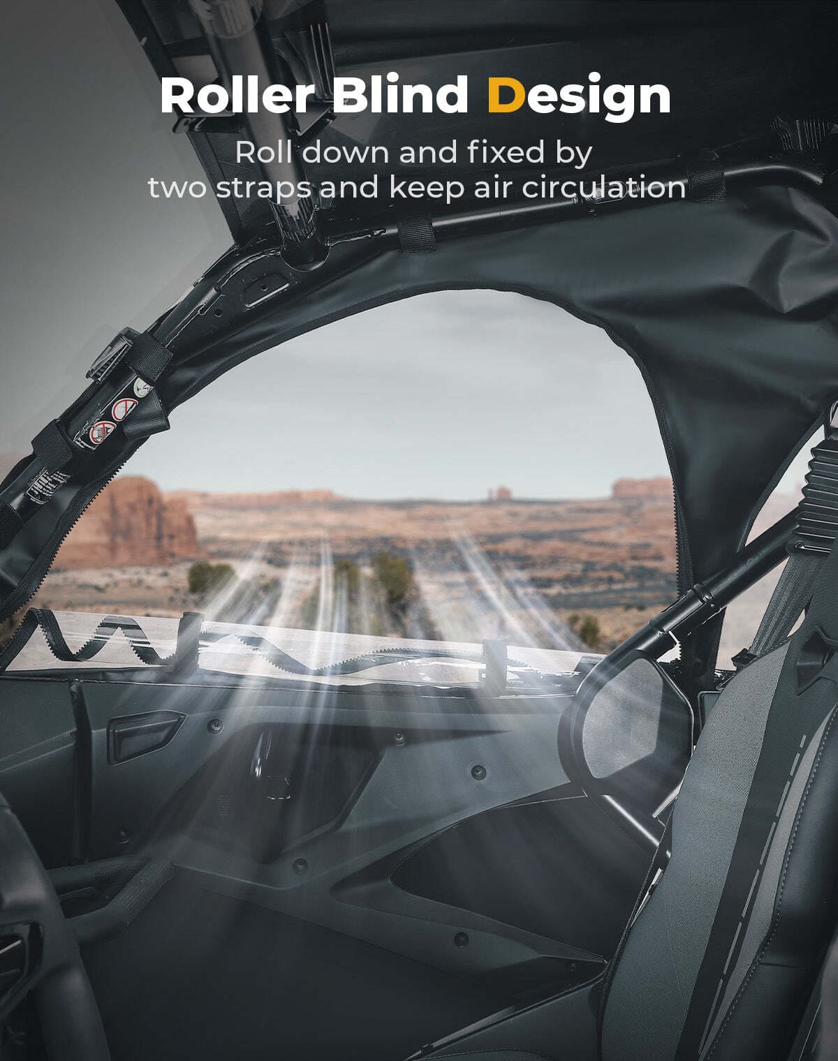 Kemimoto '20-'24 CF Moto ZForce 950 Upper Windows Sof Cab Enclosure