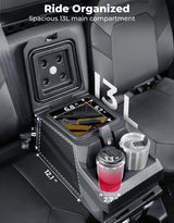 Kemimoto '20-'24 Polaris Ranger XP 1000/ Crew UTV Bench Seat Center Console Box