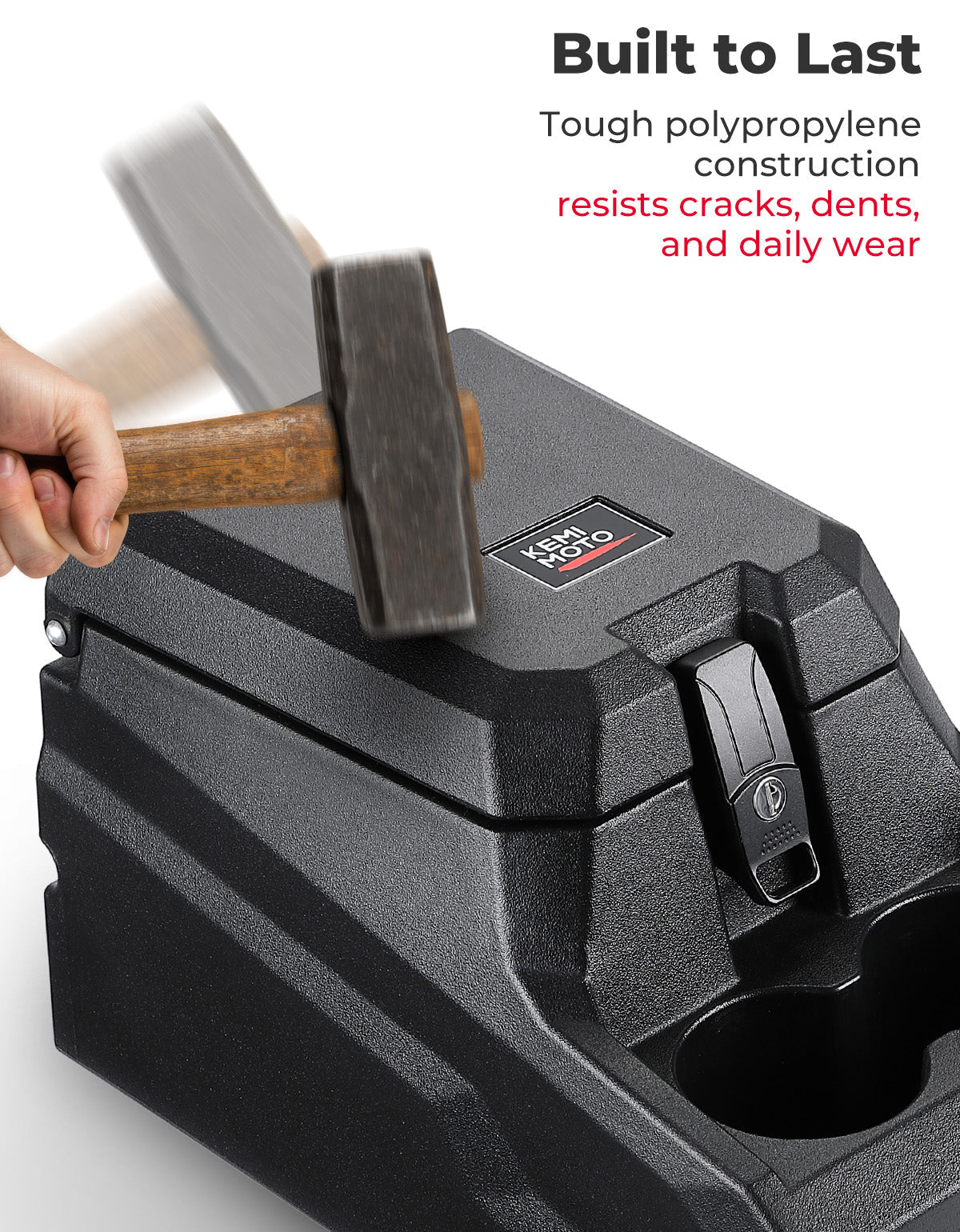 Kemimoto '20-'24 Polaris Ranger XP 1000/ Crew UTV Bench Seat Center Console Box