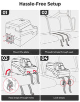 Kemimoto '20-'24 Polaris Ranger XP 1000/ Crew UTV Bench Seat Center Console Box