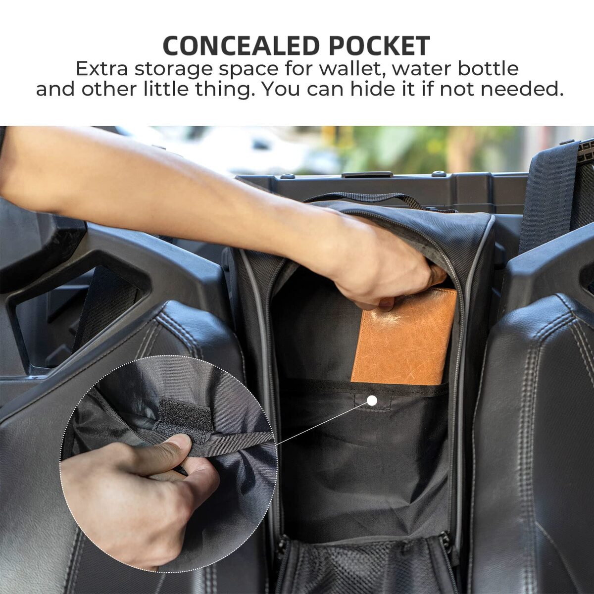 Kemimoto '20-'24 Polaris RZR Pro XP 1680D Door Bags & Center Bag