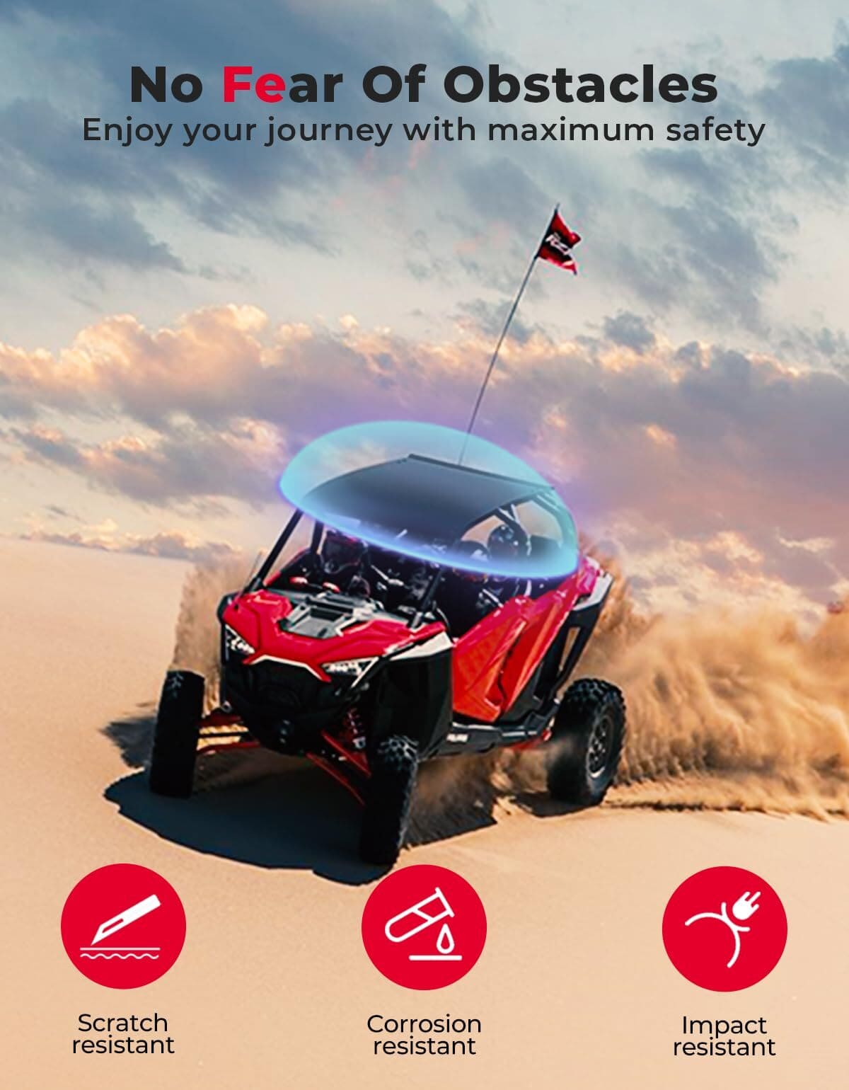 Kemimoto '20-'24 Polaris RZR PRO XP 4 Aluminum Roof