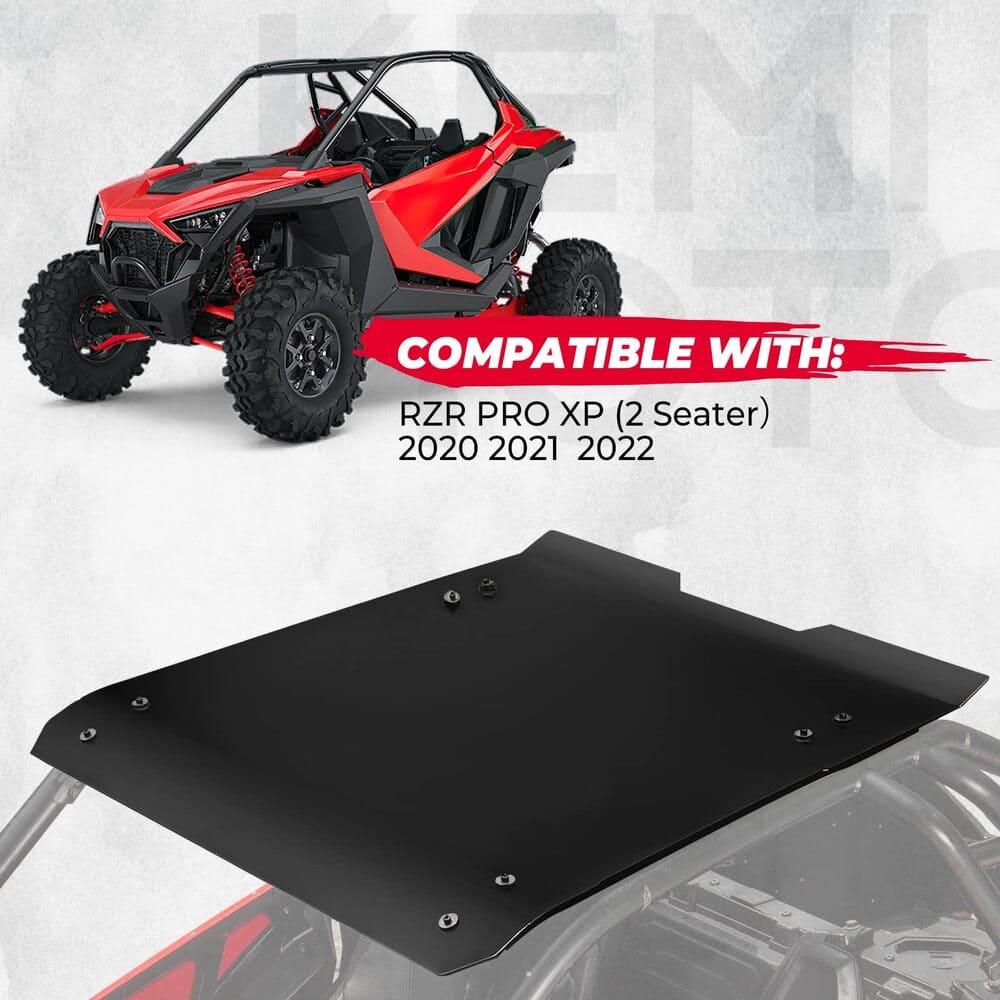 Kemimoto '20-'24 Polaris RZR Pro XP Aluminum Black Hard Roof Top
