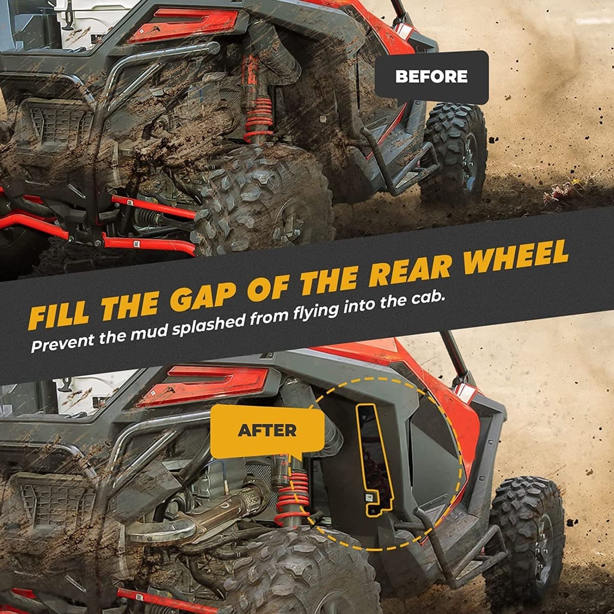 Kemimoto '20-'24 Polaris RZR Pro XP / Pro R Fender Flares