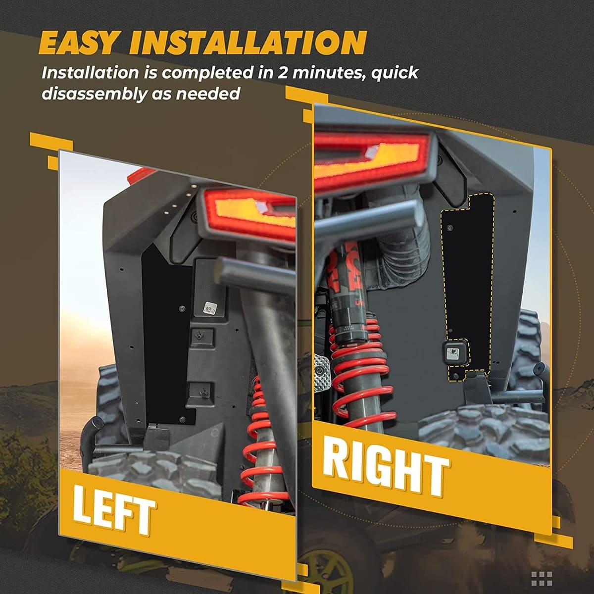 Kemimoto '20-'24 Polaris RZR Pro XP / Pro R Fender Flares