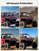 Kemimoto '20-'24 Polaris RZR Pro XP/ RZR Turbo R Glass Windshield w/ Manual Wipers