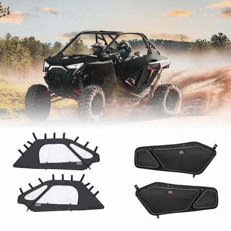 Kemimoto '20-'24 Polaris RZR Pro XP Soft Upper Doors & Front Door Bag