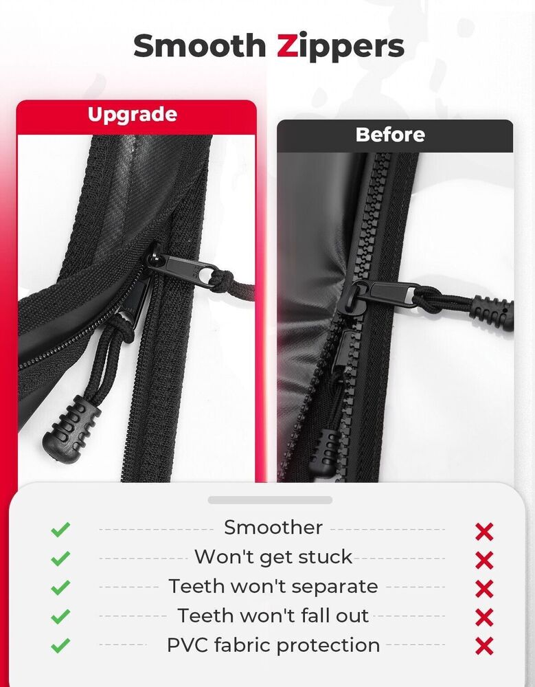 Kemimoto '20-'24 Polaris RZR Pro XP Upgraded Soft Upper Door Cab Enclosure