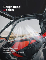 Kemimoto '20-'24 Polaris RZR Pro XP Upgraded Soft Upper Door Cab Enclosure