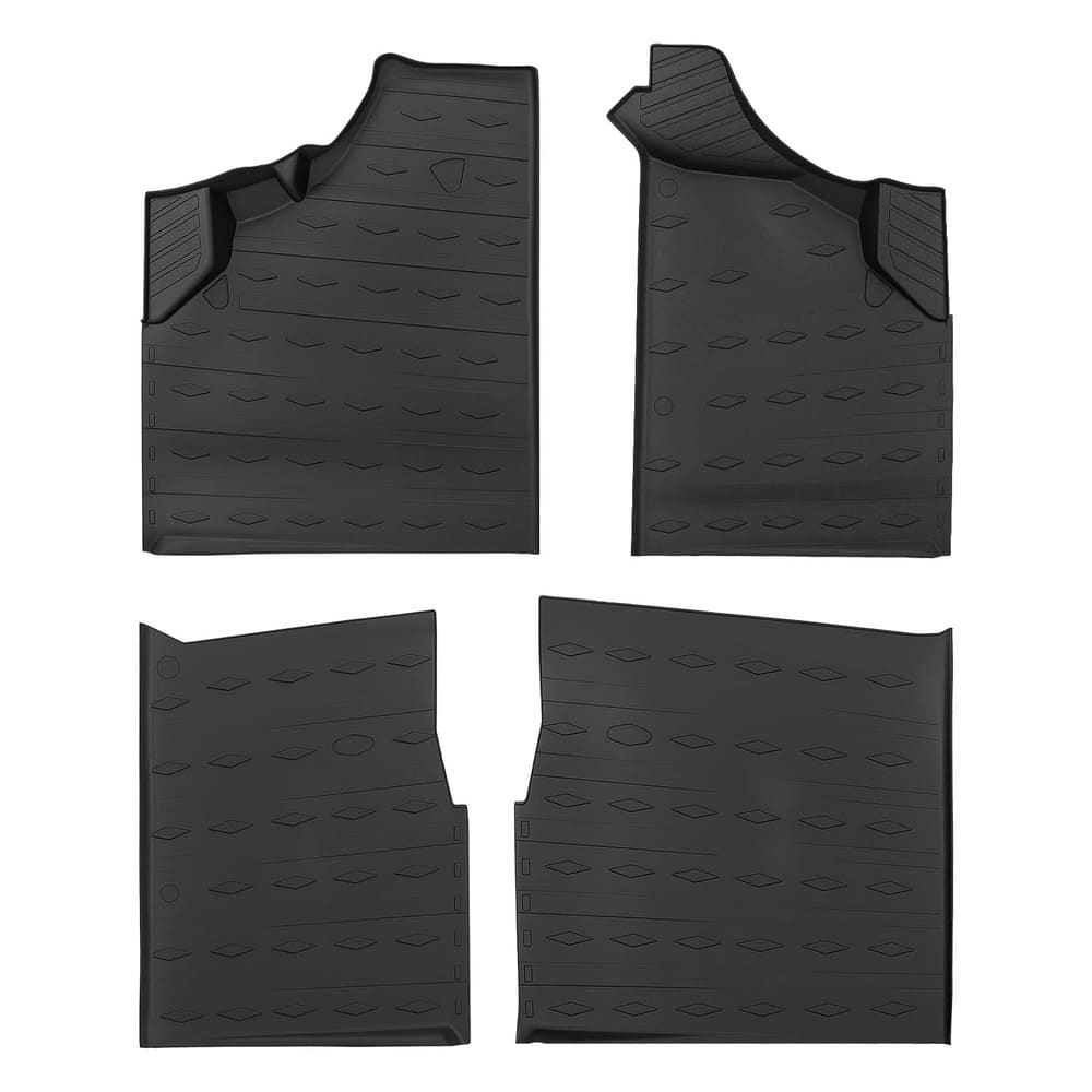 Kemimoto '20–'25+ Can-Am Defender Weather Rubber Floor Mats - 4Pcs