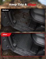 Kemimoto '20–'25+ Can-Am Defender Weather Rubber Floor Mats - 4Pcs