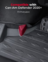 Kemimoto '20–'25+ Can-Am Defender Weather Rubber Floor Mats - 4Pcs