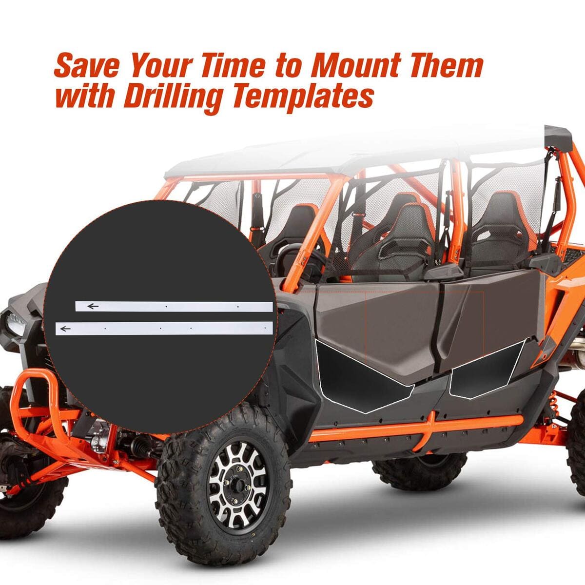 Kemimoto '20-'25 Honda Talon 1000X 4 UTV Half Lower Door Panel