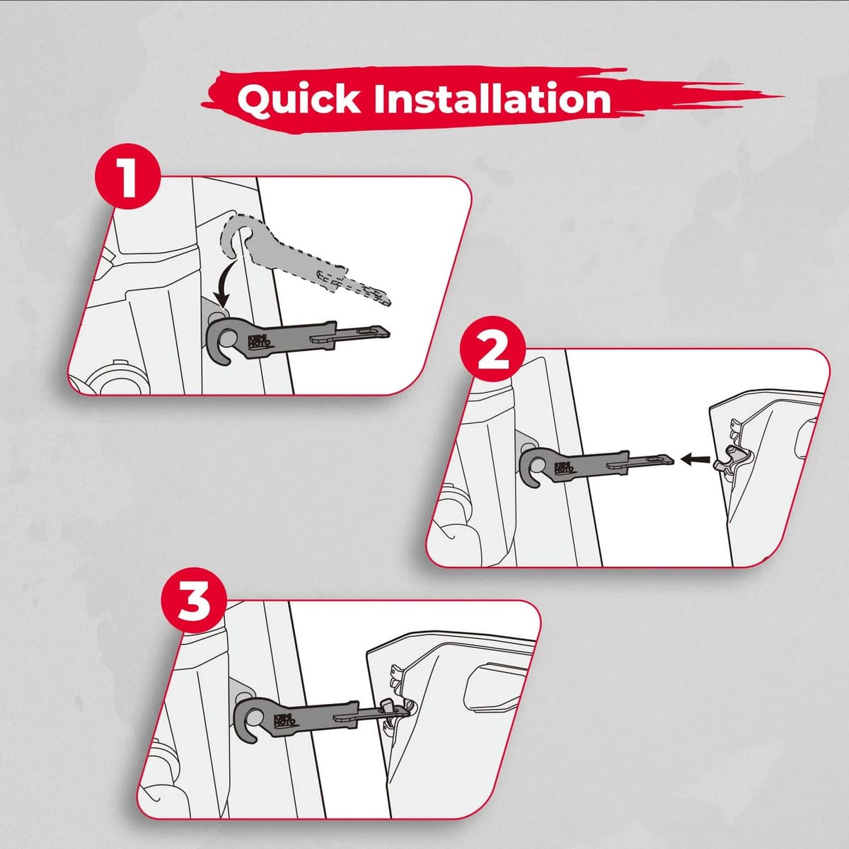 Kemimoto '20-'25 Polaris RZR Pro R 4.5" Door Latches