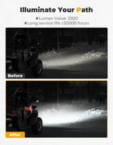 Kemimoto '20+ CF Moto ZForce 950 UTV Hood Scoop w/ Light